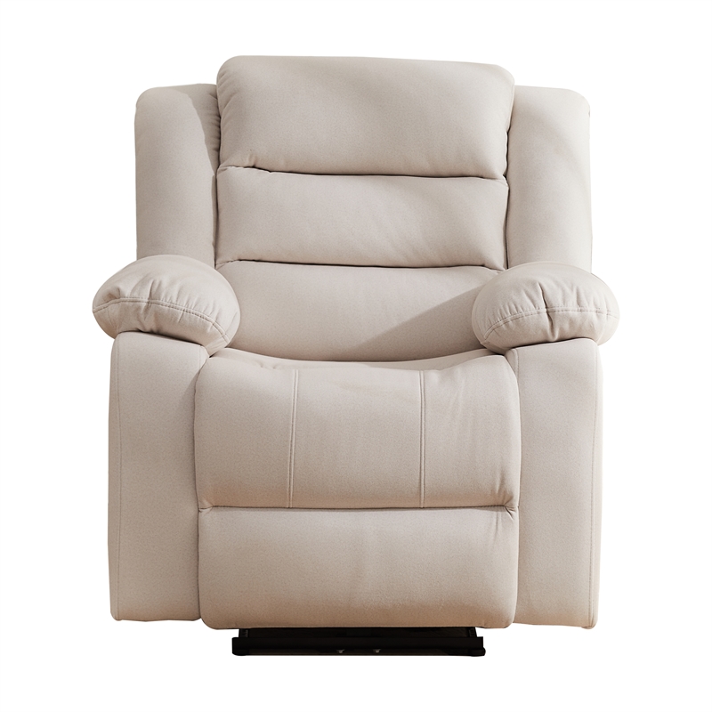 Hybition Power Recliner Chair Fabric Living Room Chair Beige