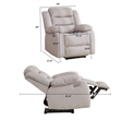 Hybition Power Recliner Chair Fabric Living Room  Chair- Gray