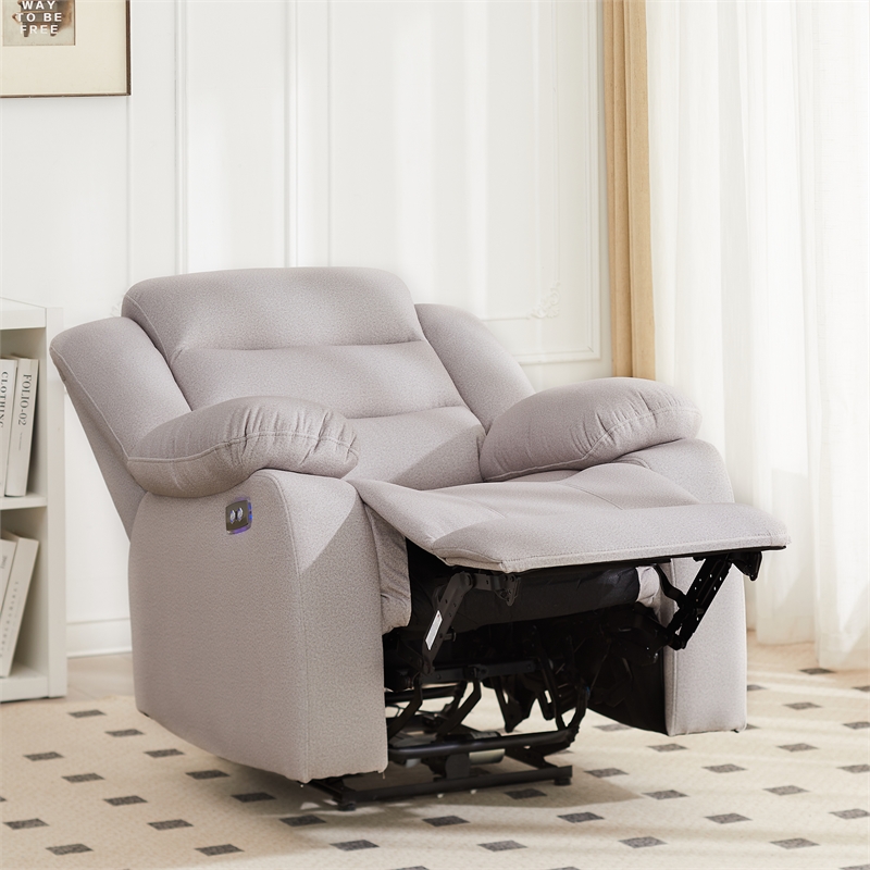Hybition Power Recliner Chair Fabric Living Room  Chair- Gray