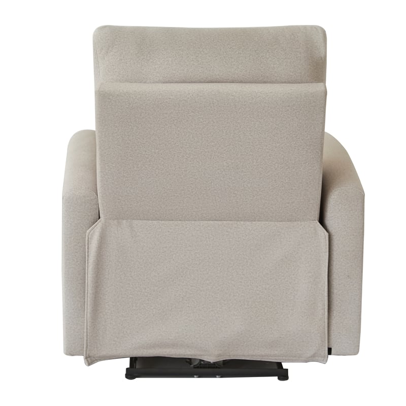 Hybition Modern Recliner Chair Electrically Adjustable Fabric Single Sofa Gray