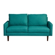 Hybition Linen Sofa Modern Couch with Wooden Legs for Living Room Office - Green