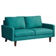 Hybition Linen Sofa Modern Couch with Wooden Legs for Living Room Office - Green
