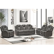 Hybition PU Leather 3 Pieces Power Reclining Multi-functional Sofa Set - Grey