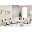 Hybition PU Leather 3 Pieces Power Reclining Multi-functional Sofa Set - White