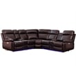 Hybition PU Leather Modern Sofa Power Reclining Multi-Functional Couch-Brown