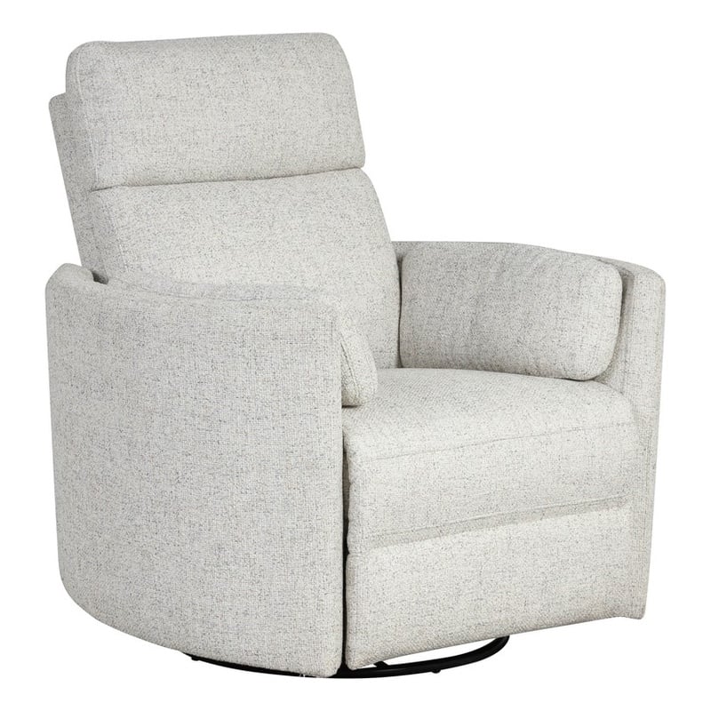Parker Living Radius Fabric Power Swivel Glider Recliner in Natural Quartz