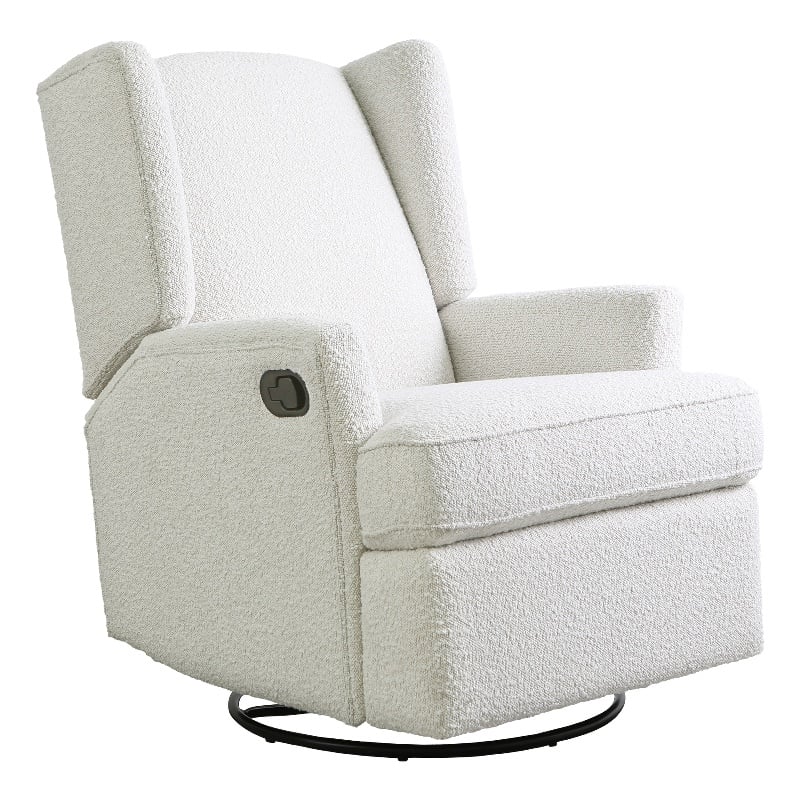Second Story Home Soho Boucle Swivel Recliner
