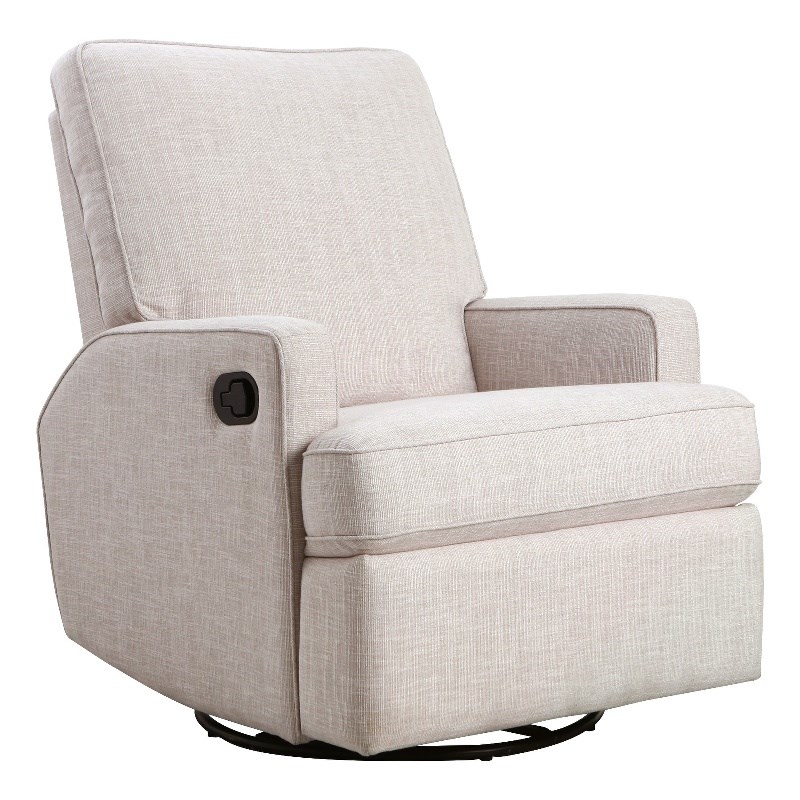 Second Story Home Tucker Swivel Recliner in Canvas