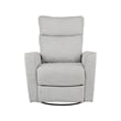 Second Story Home Soho Swivel Glider in Grey