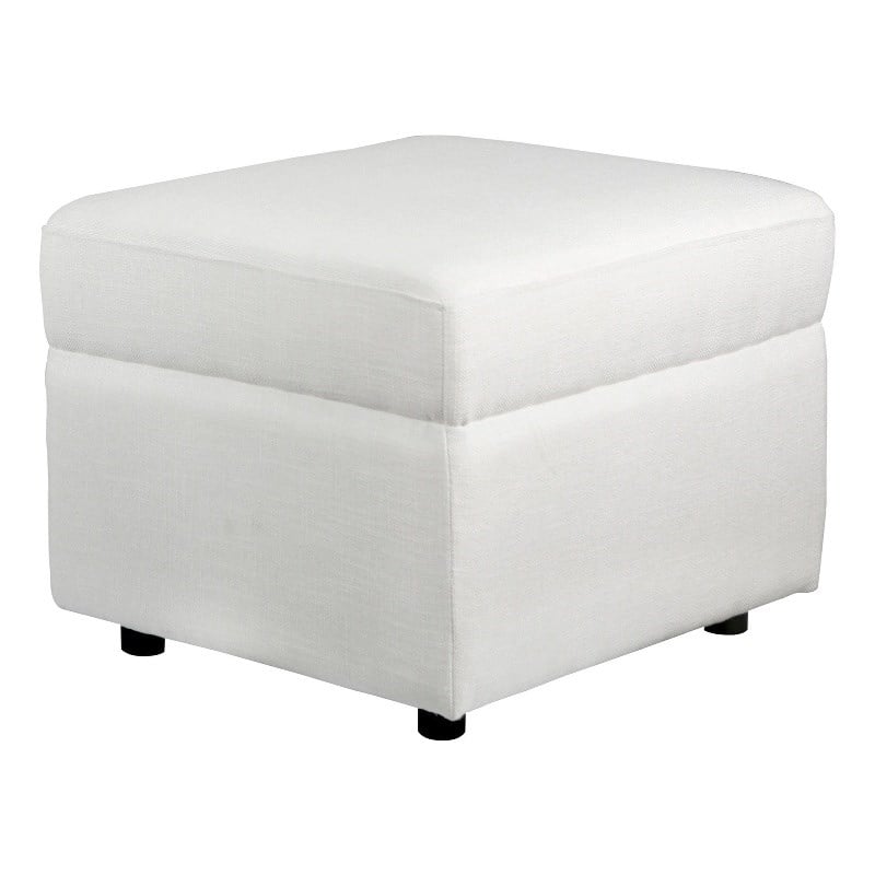 Second Story Home Second Story Home Ottoman in White