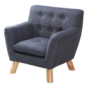 second story home jacey kids chair in denim blue