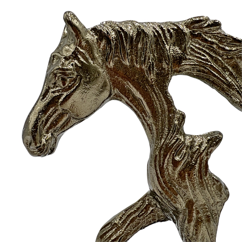 Bergamo Art Decorative Handmade Aluminum Modern Horse Outline Sculpture Bronze