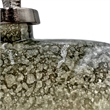 Bergamo Art 12 Inch Wide Handmade Aluminum and Glass Bottle Sculpture in Gold