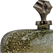 Bergamo Art 12 Inch Wide Handmade Aluminum and Glass Bottle Sculpture in Gold
