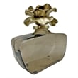 Bergamo Art Decorative Handmade Aluminum and Glass Perfume Bottle Sculpture Gold