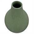 Bergamo Art Onion Shape Ceramic Vase in Green