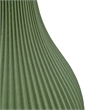 Bergamo Art Onion Shape Ceramic Vase in Green