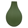 Bergamo Art Onion Shape Ceramic Vase in Green