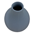 Bergamo Art Onion Shape Ceramic Vase in Blue