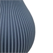Bergamo Art Onion Shape Ceramic Vase in Blue