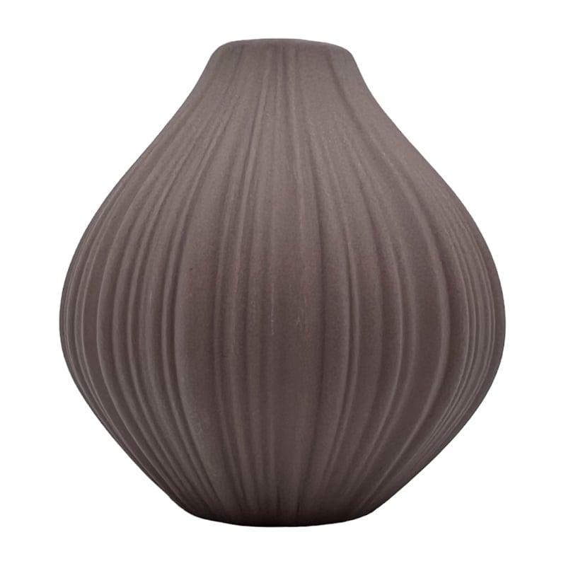 Bergamo Art Modern Onion Ceramic Vase in Pink