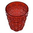 Bergamo Art 8 Inch Tall Decorative Handmade Glass Modern Flower Vase in Red