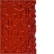 Bergamo Art 8 Inch Tall Decorative Handmade Glass Modern Flower Vase in Red