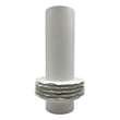 Bergamo Art 14 Inch Tall Modern White Ceramic Vase in White