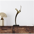 Bergamo Art Decorative Handmade Aluminum and Wood Abstract Sculpture in Gold