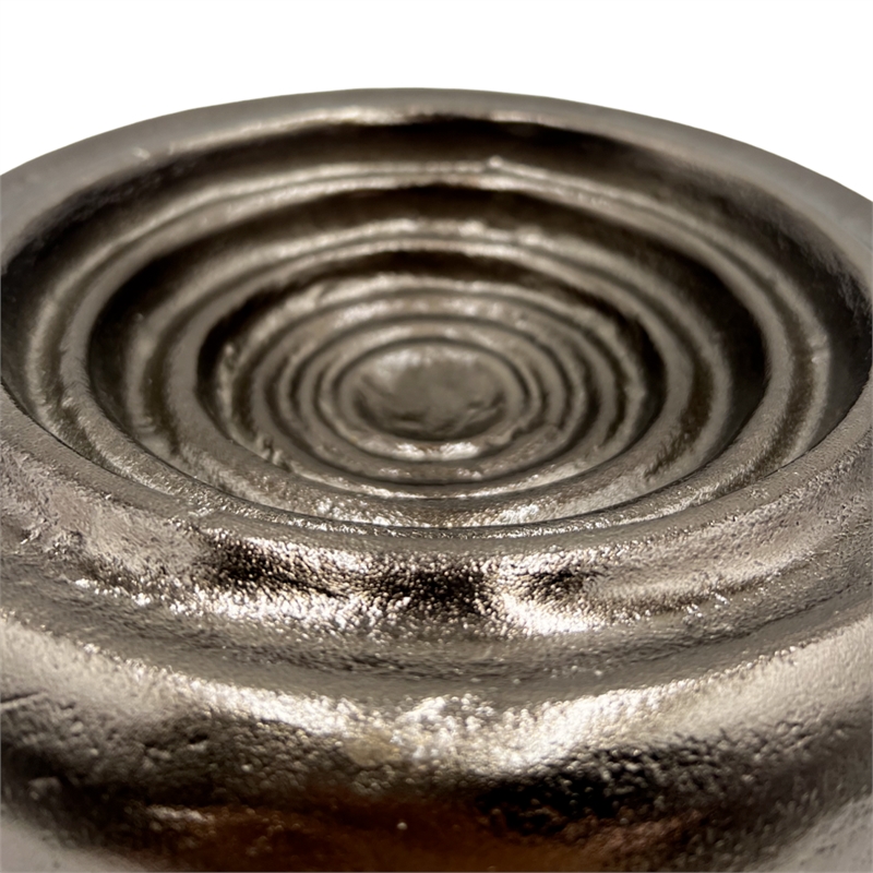Bergamo Art 10 Inch Wide Decorative Handmade Aluminum Round Bowl in Bronze