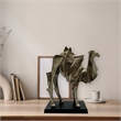 Bergamo Art 18 Inch Tall Handmade Aluminum Abstract Camel Sculpture in Bronze