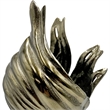 Bergamo Art Decorative Handmade Aluminum Abstract Swirl Sculpture in Bronze