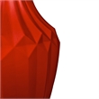 Bergamo Art 10 Inch Tall Decorative Handmade Glass Modern Flower Vase in Red