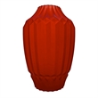 Bergamo Art 10 Inch Tall Decorative Handmade Glass Modern Flower Vase in Red