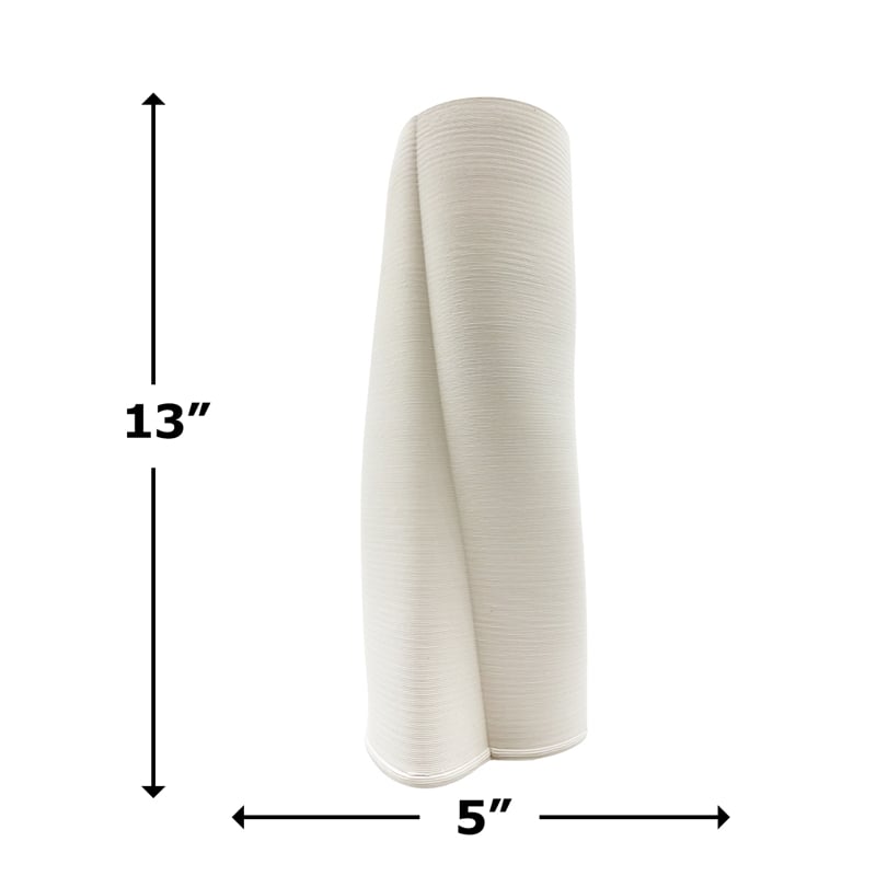 Bergamo Art 13 Inch Tall Modern White Ceramic Vase in White