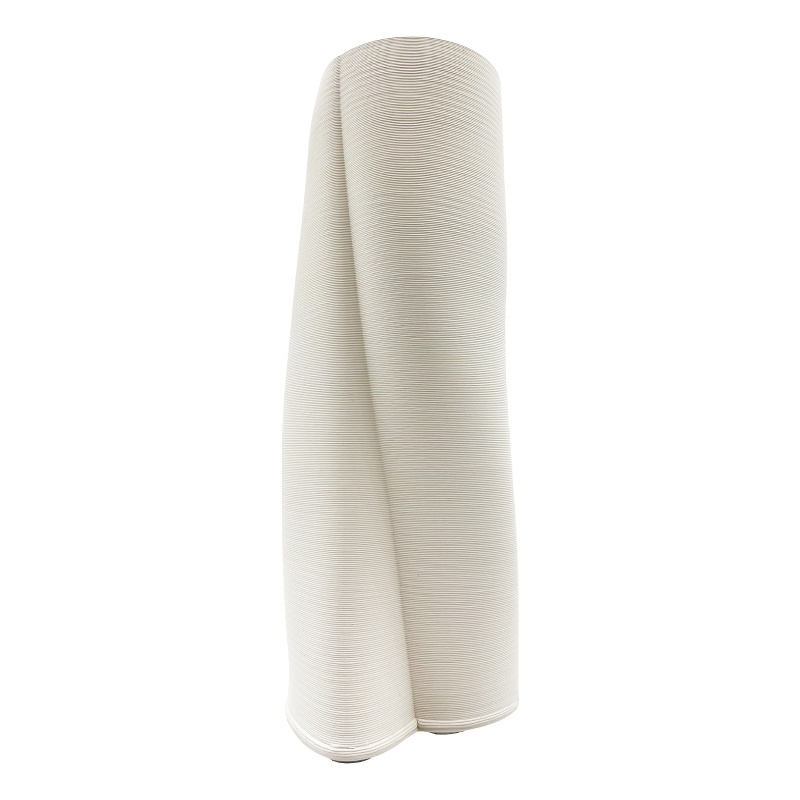 Bergamo Art 13 Inch Tall Modern White Ceramic Vase in White