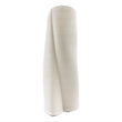 Bergamo Art 13 Inch Tall Modern White Ceramic Vase in White