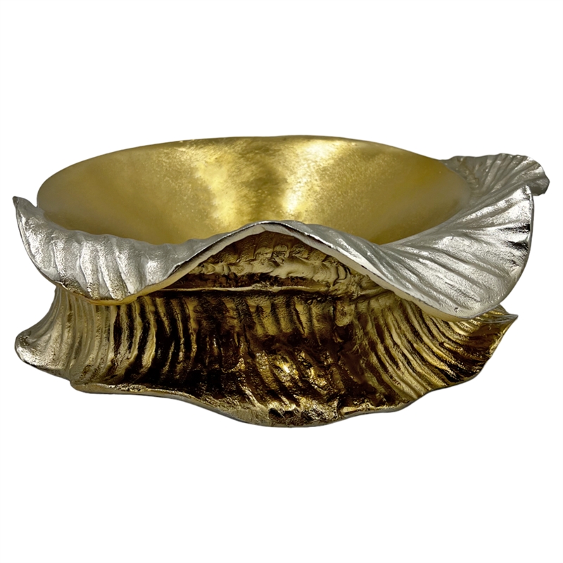 Bergamo Art Decorative Handmade Aluminum Artistic Bowl in Gold