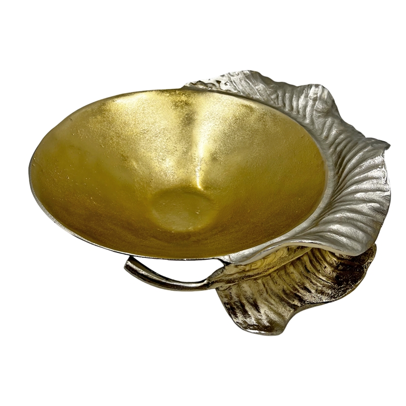 Bergamo Art Decorative Handmade Aluminum Artistic Bowl in Gold