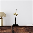 Bergamo Art Decorative Handmade Aluminum and Wood Abstract Sculpture in Gold