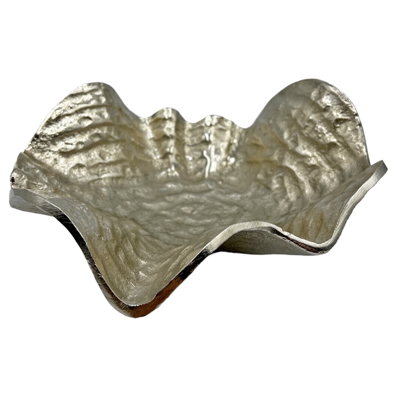 Bergamo Art Decorative Handmade Aluminum Flower Bowl in Gold