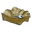Bergamo Art Decorative Handmade Aluminum Flower Bowl in Gold