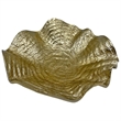 Bergamo Art Decorative Handmade Aluminum Flower Bowl in Gold