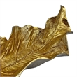 Bergamo Art Decorative Handmade Aluminum Leaf Bowl in Gold