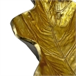 Bergamo Art Decorative Handmade Aluminum Leaf Bowl in Gold