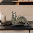 Bergamo Art 18 Inch Wide Handmade Aluminum Abstract Horse Sculpture in Bronze