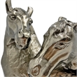 Bergamo Art 18 Inch Wide Handmade Aluminum Abstract Horse Sculpture in Bronze