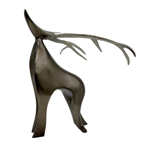 Bergamo Art Decorative Handmade Aluminum Abstract Modern Deer Sculpture Bronze