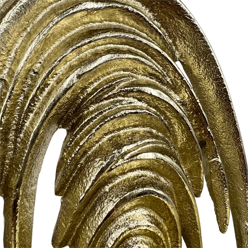 Bergamo Art Decorative Aluminum Entryway Bowl in Gold