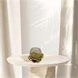 Bergamo Art 7 Inch Wide Handmade Aluminum and Glass Modern Round Bowl in Bronze